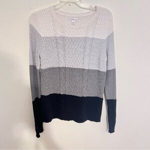 Croft & Barrow Light Beige Cowl Neck Sweater